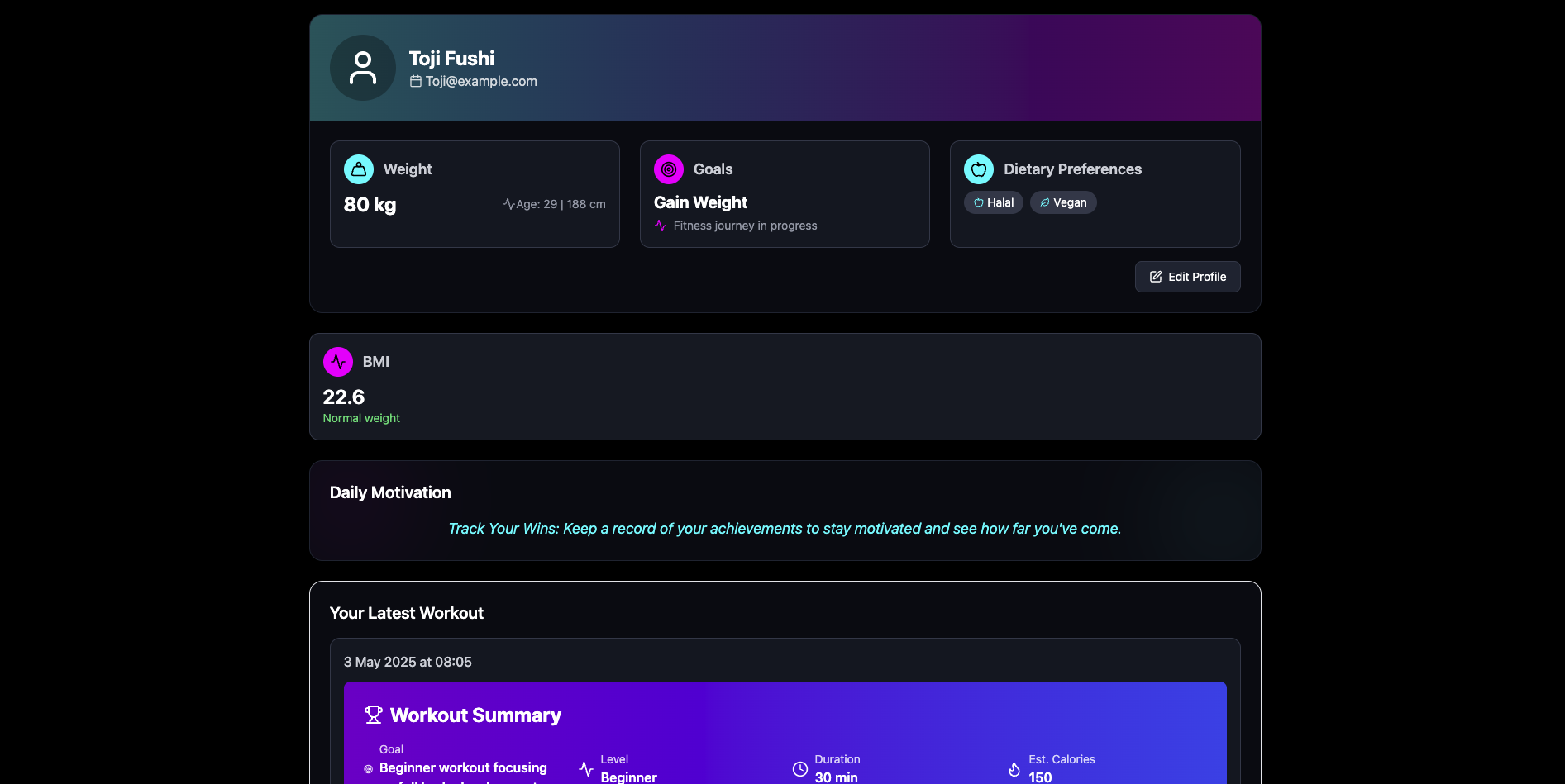 NuroFit - AI Fitness & Nutrition App